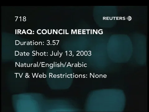 IRAQ: ADMINISTRATOR PAUL BREMER Stock Video Pond5