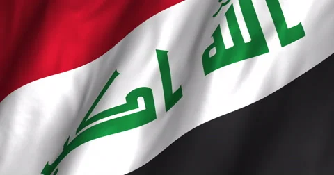 Iraq waving flag 4K Stock Footage 51346972