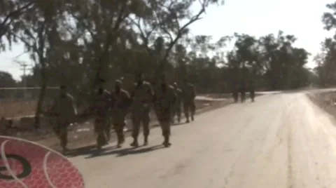 Iraqi Army troops Video stock 996983