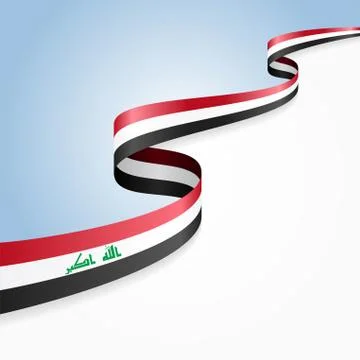 Iraqi flag background. Vector illustration Stock Illustration