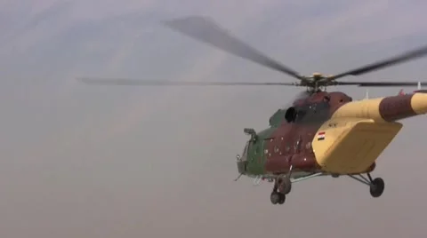 Iraqi helicopter 2 Video stock 992416