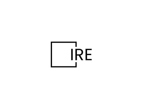 IRE letter initial logo design vector illustration Stock Illustration