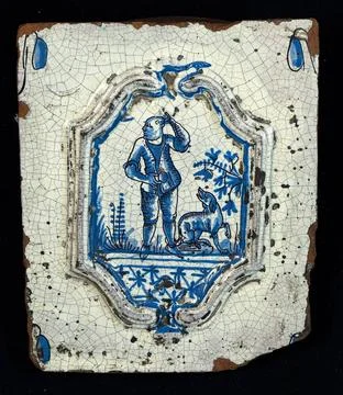 ï»¿Rectangular plate tile. unknown, manufacturer Copyright: xpiemagsx digw Foto stock
