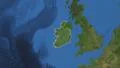 Ireland. 3d earth in space - zoom in on Ireland contoured 4k 4k or 4k+ Resolution