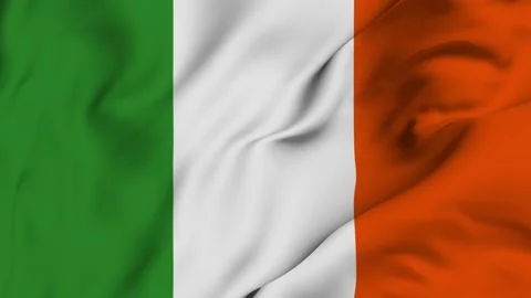 Ireland 4K waving flag in loop Stock Footage 139565511