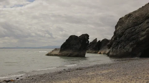Ireland - Beach Rocks Video stock 27620423