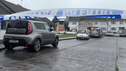 Ireland: Body discovered in another fire at Edenderry arson attack house Stock Footage 331353756