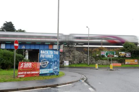 Ireland Brexit border problem, Newry, United Kingdom - 21 Aug 2017 Stock Photos