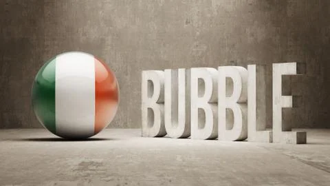Ireland. Bubble  Concept. Stock Illustration