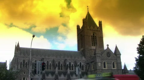 Ireland cathedral Stock Footage 663652