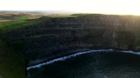 Ireland. Cliffs of Moher. 11-24-2025. Aerial view, Big Cliffs of Moher. 库存影片 325524431