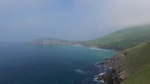 Ireland Coastline with Clouds Video stock 93034439