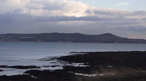 Ireland Coastline cloudy Video stock 47164695