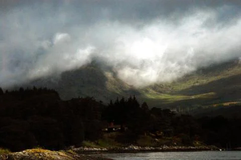 Ireland Dramatic Storm Foto stock