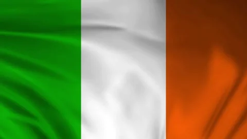 Ireland flag animation Stock Footage 245552523