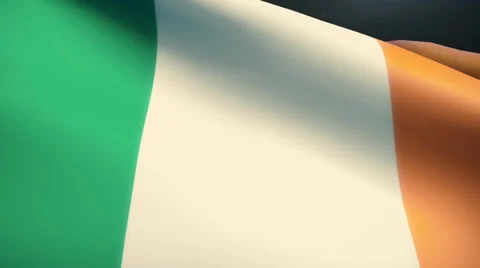 Ireland Flag Animation Loop Stock Footage 38006515