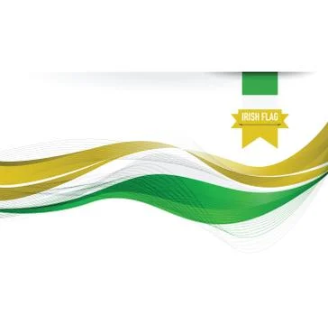 Ireland flag background Stock Illustration