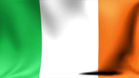 Ireland Flag. Background Seamless Looping Animation. 4K High Definition Video Stock Footage 71884855