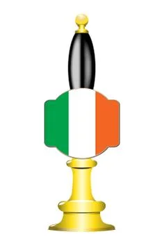 Ireland Flag Beer Pump Stock Illustration