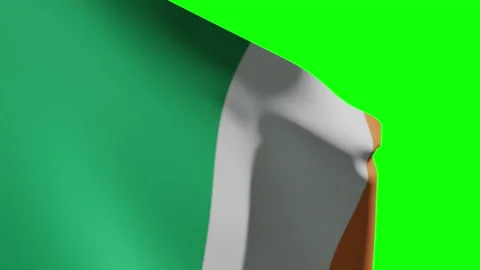 Ireland Flag Close Видео 134859272