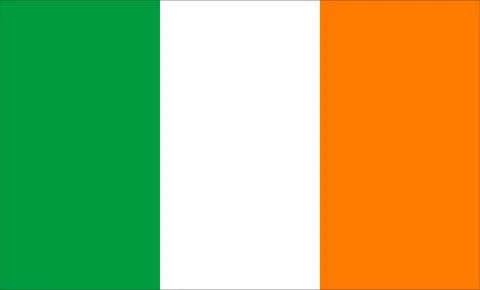 Ireland Flag Design Stock Illustration