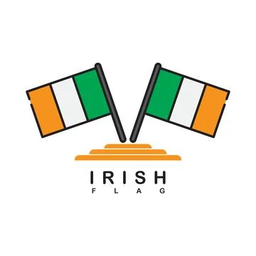 Ireland flag design Stock Illustration