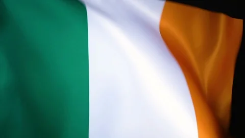 Ireland Flag Flapping Stock Footage 118965957