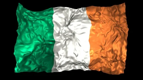 Ireland flag Stock Footage 110816856