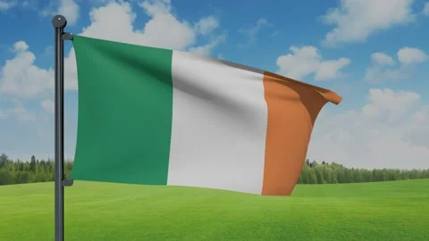 Ireland Flag Stock Footage 152709554