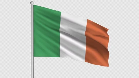 Ireland Flag Stock Footage 207781198
