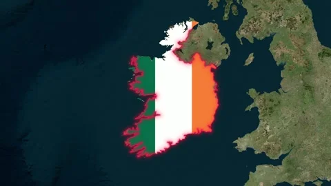 Ireland Flag Stock Footage 307436736