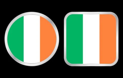 Ireland flag icon Stock Illustration