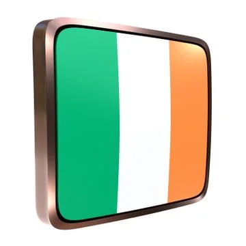 Ireland flag icon Stock Illustration