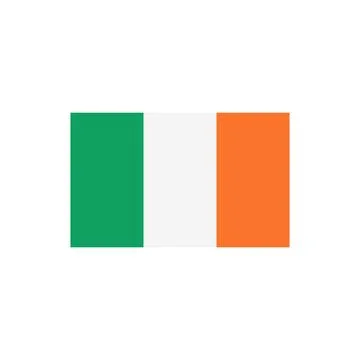 Ireland flag icon vector Stock Illustration