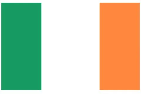 Ireland Flag Illustrazione stock