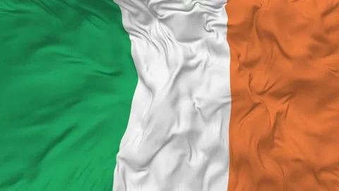 Ireland Flag Seamless Looping Background Stock Footage 233820212