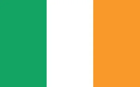 Ireland flag vector graphic. Rectangle Irish flag illustration. Ireland count Illustrazione stock
