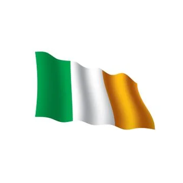 Ireland flag, vector illustration Stock Illustration