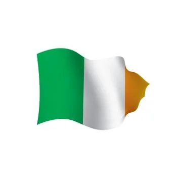 Ireland flag, vector illustration Stock Illustration