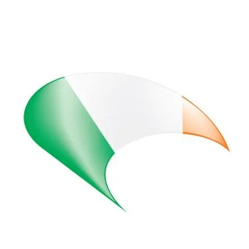 Ireland flag, vector illustration Stock Illustration
