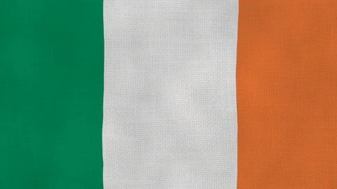 Ireland flag waving Stock Footage 102637557