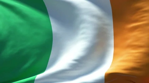 Ireland flag waving seamless loop  4K Stock Footage 49059989