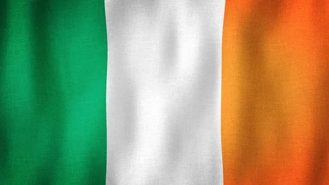 Ireland flag waving in the wind Stock-Footage 102450812