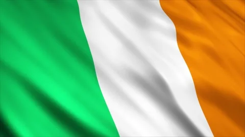 Ireland Flag waving in the wind Stock Footage 236084077
