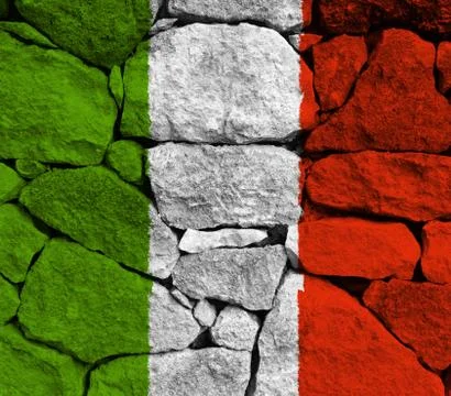 Ireland flag on white background Stock Illustration