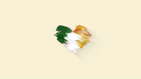 Ireland grunge flag Stock Footage 196795323