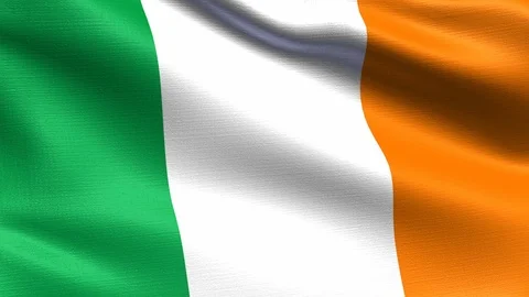 Ireland Looping Flag 4K Vídeos de archivo 107878818