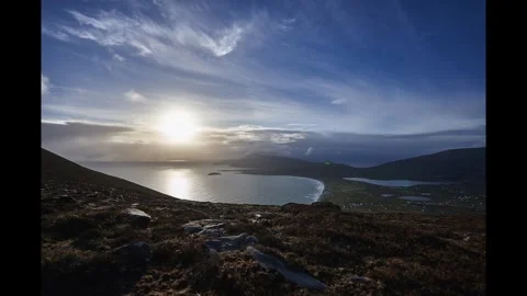 Ireland low clouds time lapse sunset. High quality 4k footage Vidéo 272337039