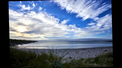 Ireland low clouds time lapse sunset. High quality 4k footage Vidéo 272481982