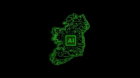 Ireland Map AI Chipset Technology Opener Vidéo 337055948